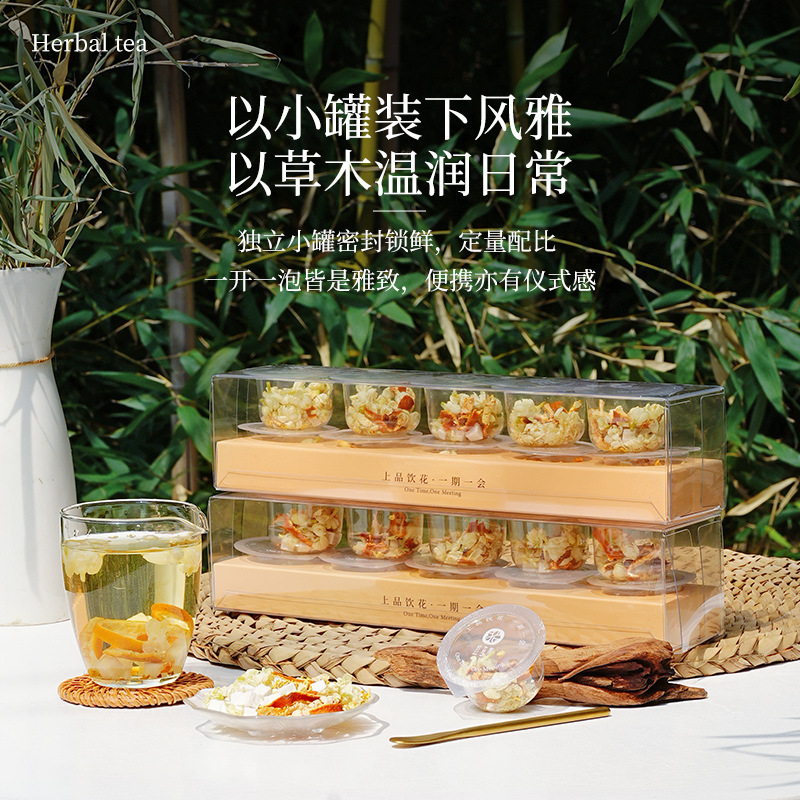 Jasmine Chenpi Poria Tea 150g Loose Herbal Blend Hot Brew Sugar Free Daily Wellness Tea - Image 4