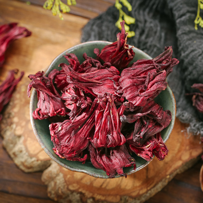 Roselle Hibiscus Tea Luo Shen Hua Dried Flowers 50g Jar Yunnan Herbal Infusion - Image 3