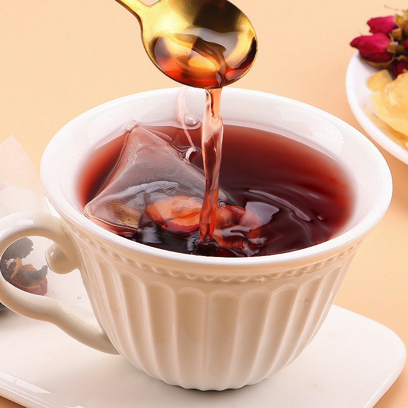 Mulberry Rose Poria Herbal Tea Sang Shen Mei Gui Fu Ling Cha 40 Triangle Tea Bags 200g Wellness Blend - Image 2