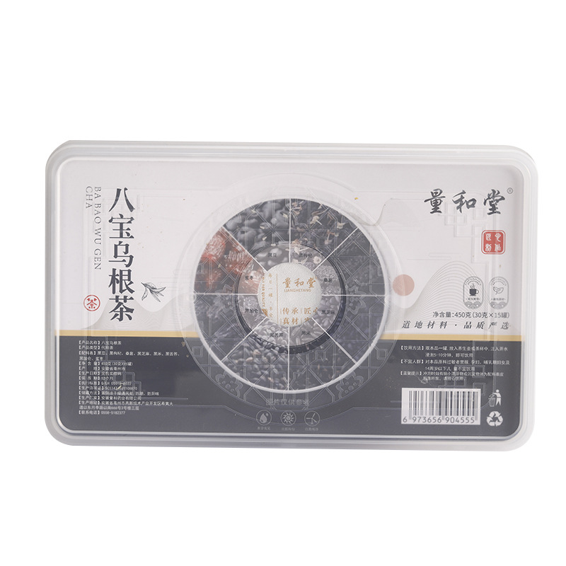 Eight Treasure Black Root Tea Wu Hei Cha Herbal Blend 450g 15 Mini Cans Cold Brewed Wellness Tea - Image 5