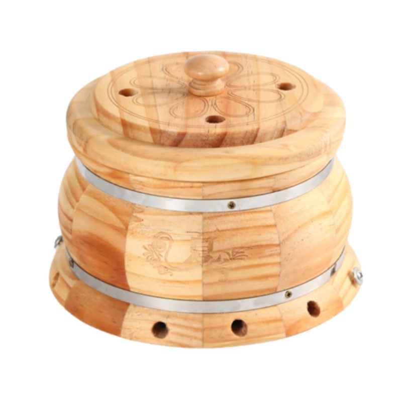 Portable Moxibustion Box Wooden Bamboo Body Moxa Burner with 108 Three Year Moxa Cones - Image 5