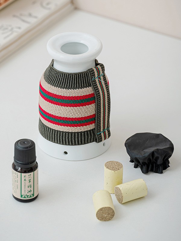Ceramic Moxibustion Jar Gua Sha Gift Set Double Layer Heat Insulated Cup Handheld Warm Therapy Tool - Image 3
