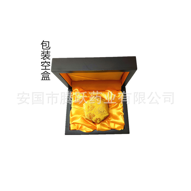Wooden Hexagonal Gift Box with Brocade Lining and Handle Bag for Jewelry and Keepsake Packaging - Image 3
