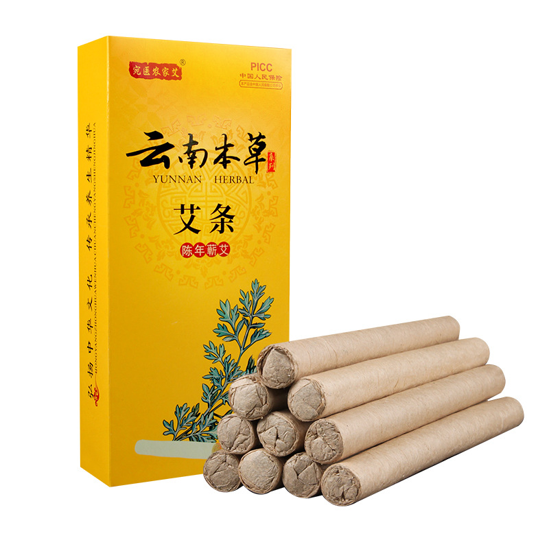 Moxa Sticks Ai Tiao 艾条 Mugwort Moxibustion Rolls 10 Pack for Warming Therapy - Image 5