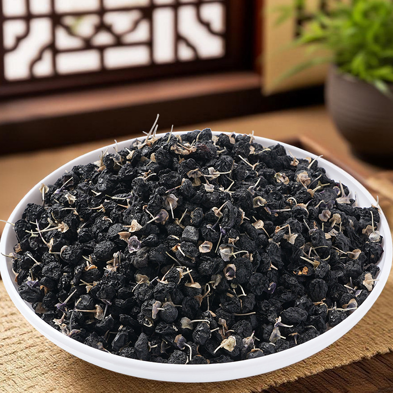 Black Goji Berries Qinghai Hei Gou Qi Dried Fruit 100g Bottle for Tea and Daily Wellness - Image 2