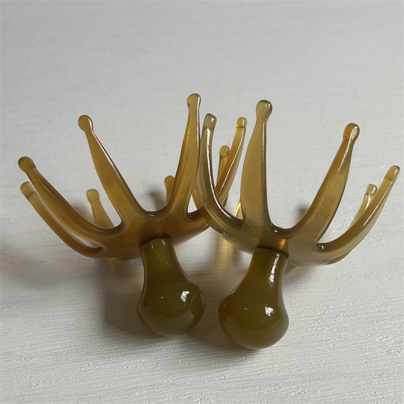 Octopus Head Scalp Massage Comb Meridian Brush Tool for Scalp Care and Relaxation 7 x 6.5 cm - Image 2