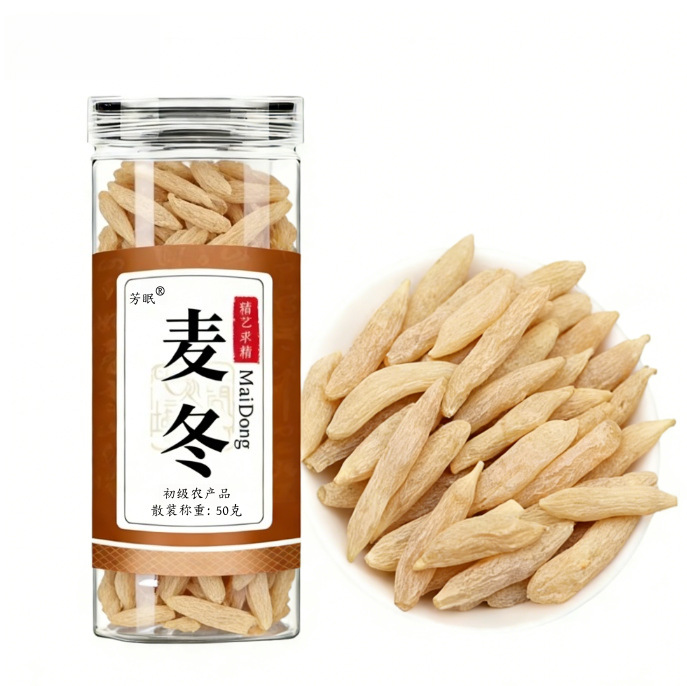 Mai Dong Ophiopogon Root Dried Sichuan Herbal Tea Ingredient 100g Bottle - Image 5
