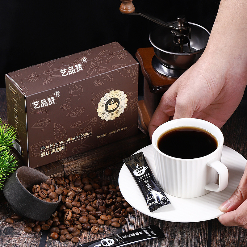 Blue Mountain Style Instant Black Coffee Powder Sugar-Free Americano Concentrated Brew 40g - Image 3