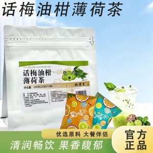 Preserved Plum, Phyllanthus Emblica & Mint Tea — 200g Fruity Herbal Blend for Fresh Breath & Rich Meals