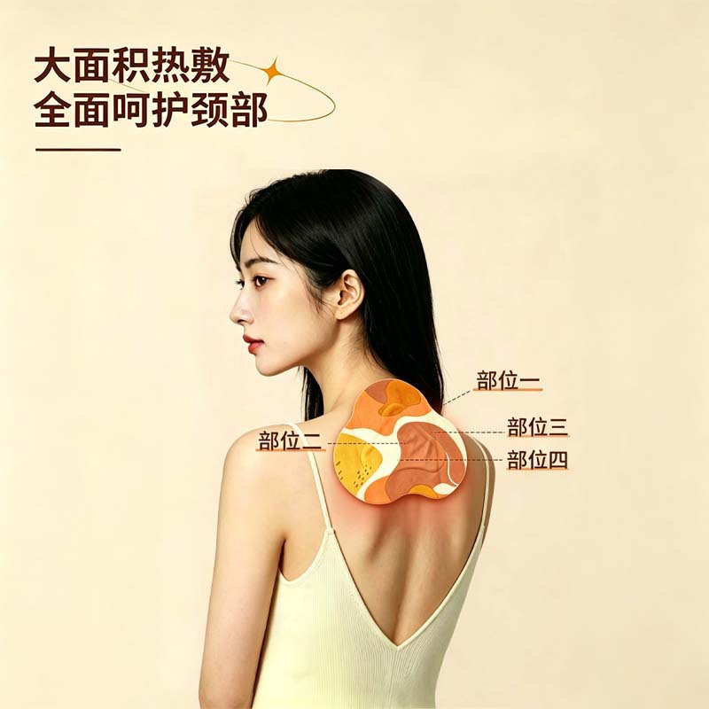 Guizhi Fangfeng Neck Shoulder Warming Herbal Heat Patch with Mugwort 5 Patches Per Box - Image 4