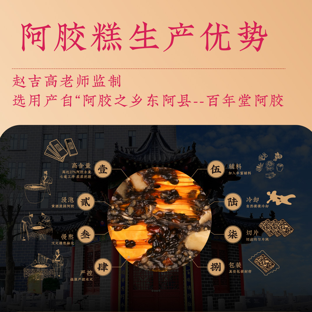 Rose Ejiao Cake (Donkey-Hide Gelatin & Rose Paste) — Ready-to-Eat Herbal Confection, 50g - Image 3