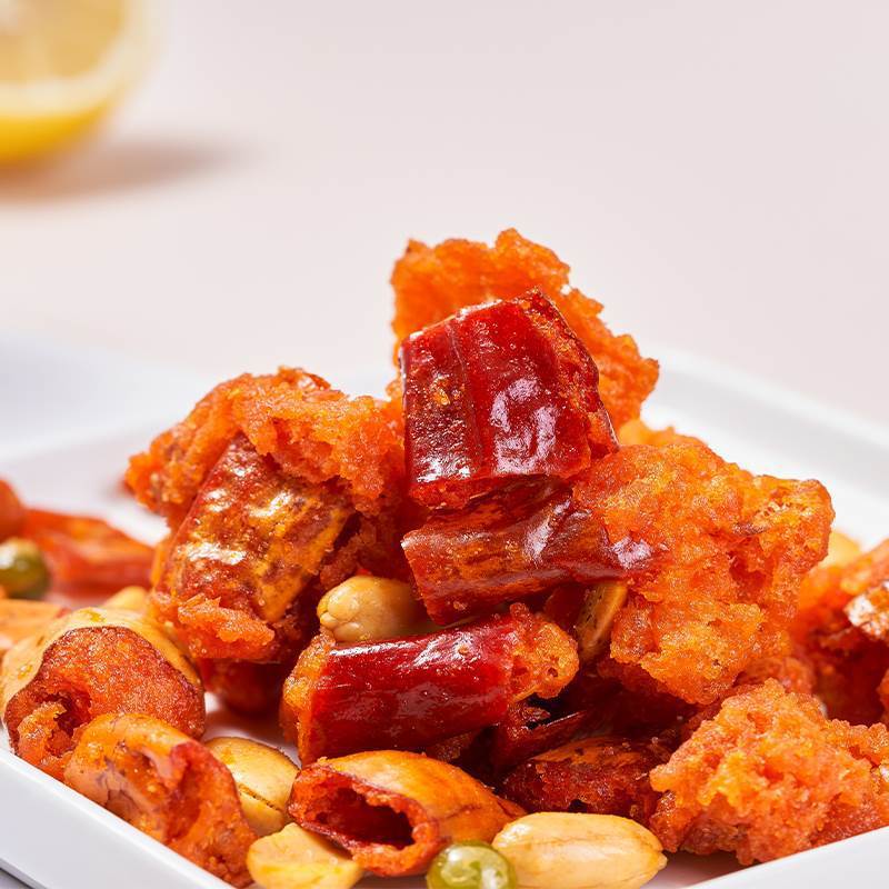 Crispy Chili Peanuts Xiang La Su Sichuan Chongqing Style Spicy Snack 500g Jar - Image 3