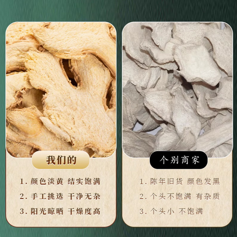 Roasted Dried Ginger Slices (Zingiber officinale) — Low-Temperature Dried Food Herb for Tea & Daily Brewing - Image 4