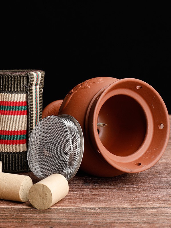 Purple Clay Facial Moxibustion Jar Tao Hua Jiu Guan Ceramic Gua Sha Beauty Tool for Home and Spa Therapy - Image 4