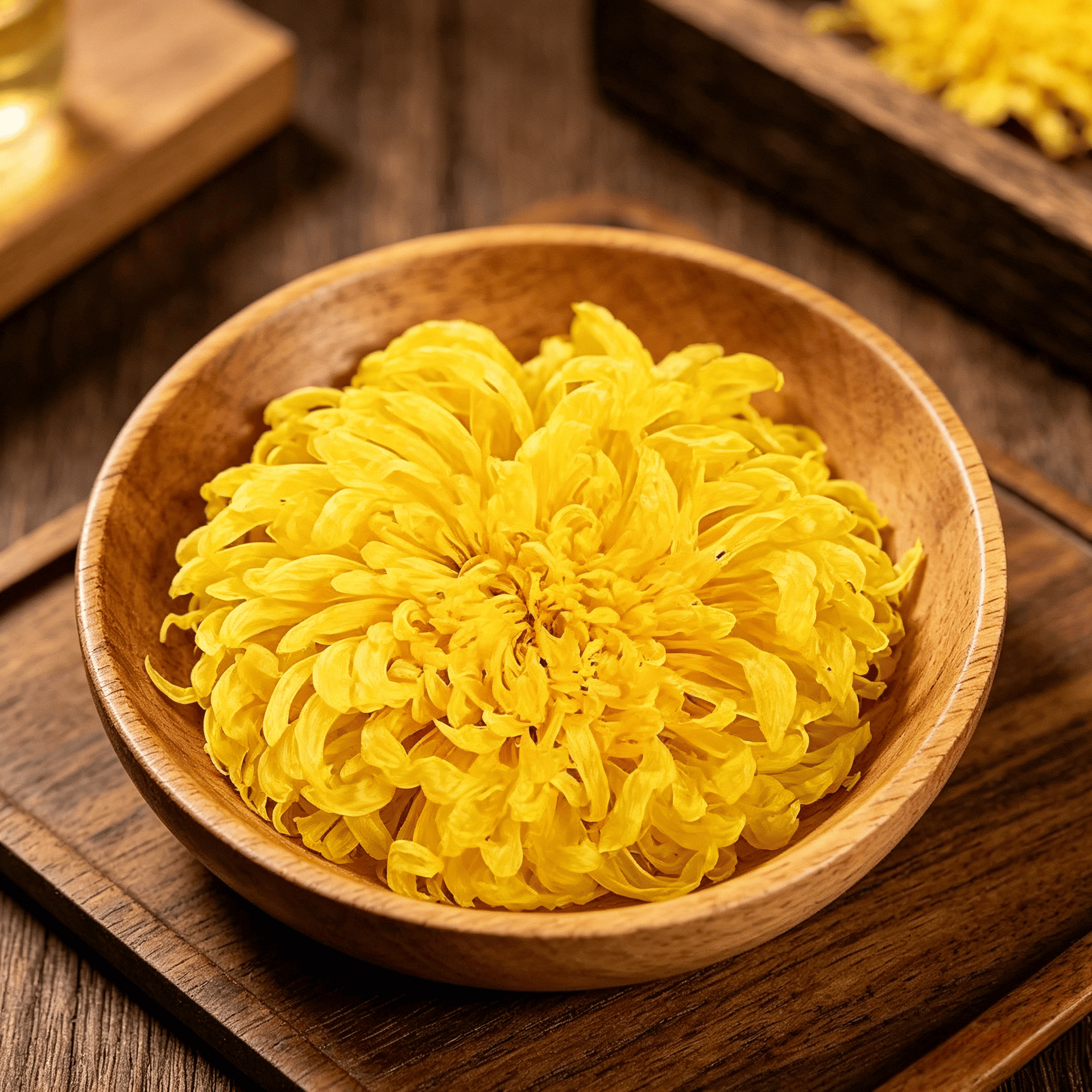 Golden Silk Chrysanthemum Tea Jin Si Huang Ju Large Blooms Loose Flower Tea 1000g Bag - Image 4