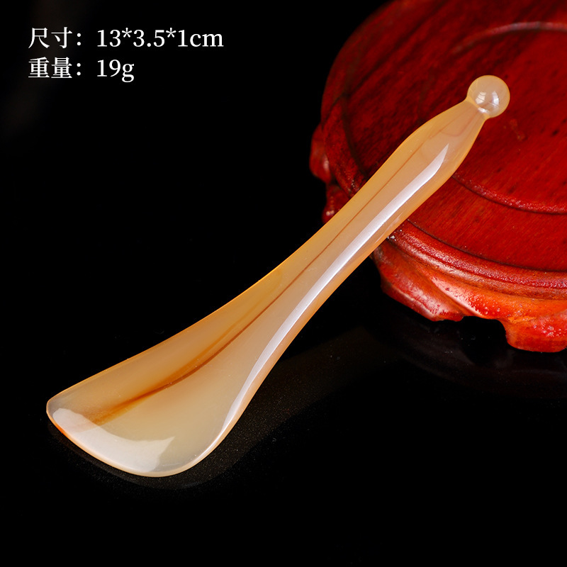Resin Gua Sha Massage Board Set Full Body Scraping Tool with Meridian Brush for Wellness Care - Image 4