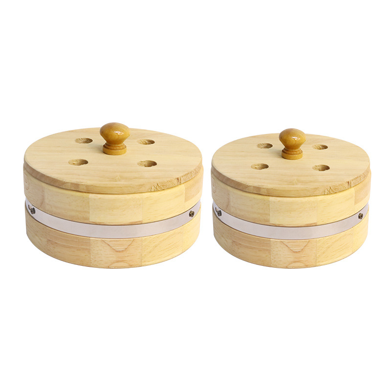 Moxa Burner Holder Ginger Moxibustion Tool Solid Wood Stand for Traditional Moxa Therapy - Image 5