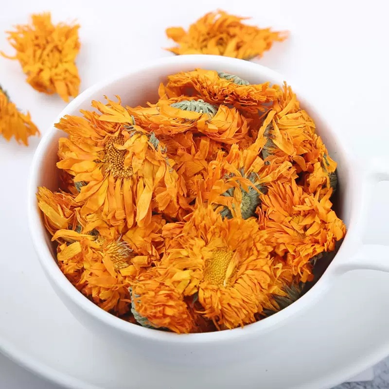 Calendula Flower Tea Jin Zhan Ju 500g Dried Herbal Flowers for Cold Brew and Infusions - Image 4