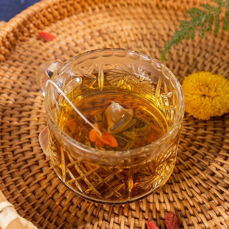 Honeysuckle Goji Chrysanthemum Tea Blend 45g Boxed Cooling Summer Herbal Tea Jin Yin Hua Gou Qi Ju Hua - Image 4