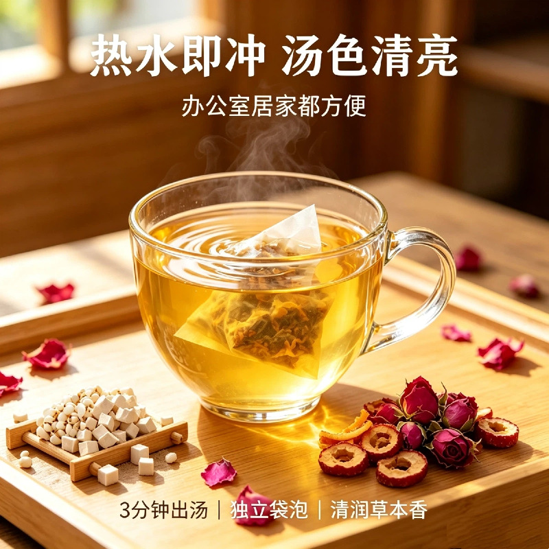Four Spirits Soup Herb Blend Fu Ling Shan Yao Lian Zi Qian Shi 180g Box for Soup Congee and Daily Wellness - Image 3