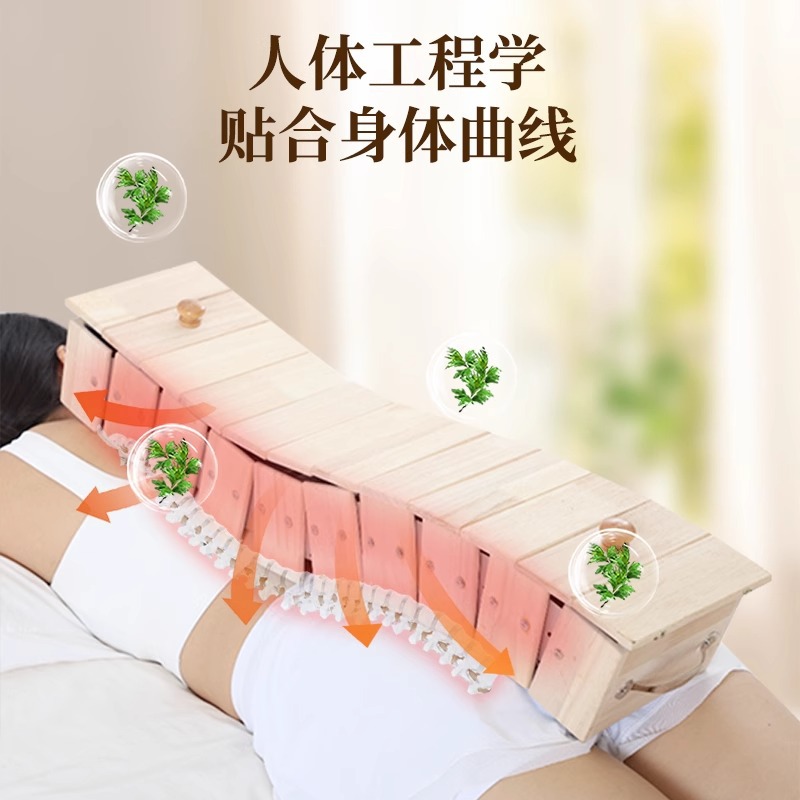 Long Snake Moxibustion Box Oak Wood Du Mai Ginger Moxa Tray for Spine Back and Abdomen Professional Use - Image 2