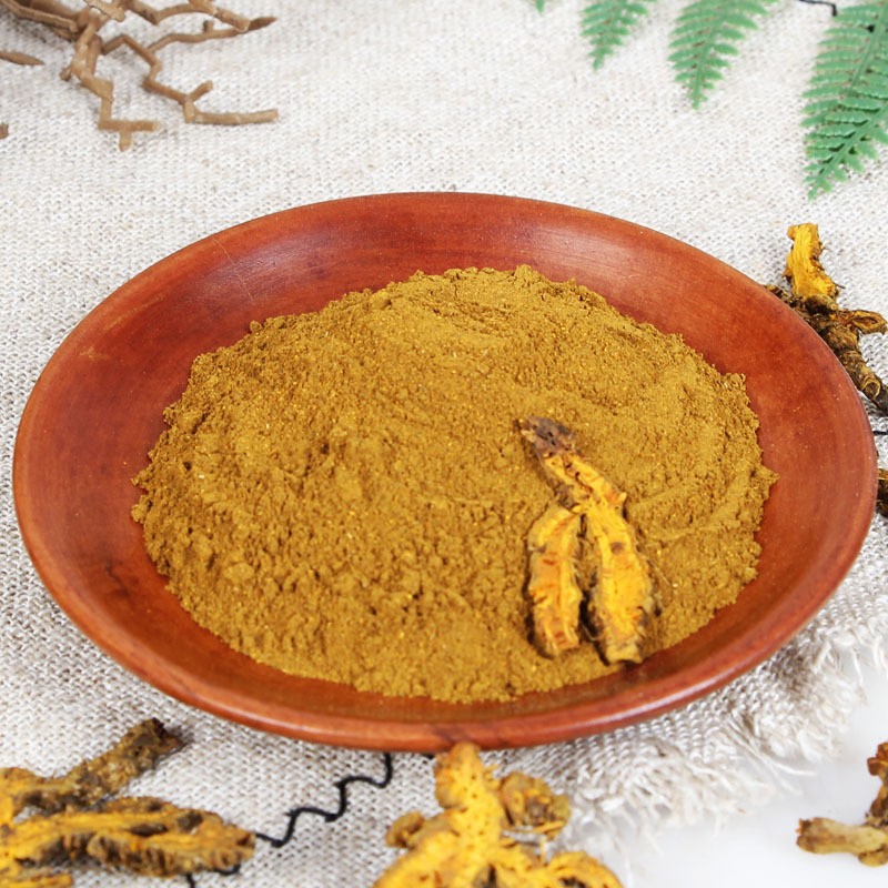 Huang Lian Powder Coptis chinensis Rhizome Fine Ground Bulk Herbal Powder 500g - Image 3