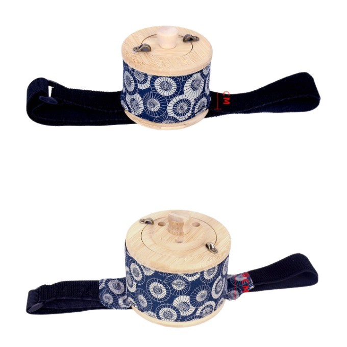 Moxibustion Box Portable Bamboo Smokeless Moxa Burner with Cloth Cover Acupoint Chart and Brush for Home Wellness - Image 5