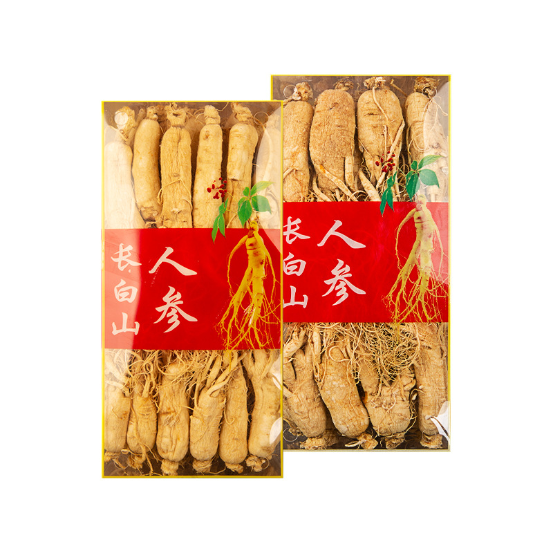 Dried Whole Ginseng Root Sun-Dried White Ginseng for Soup and Wine 500g Box - Image 5