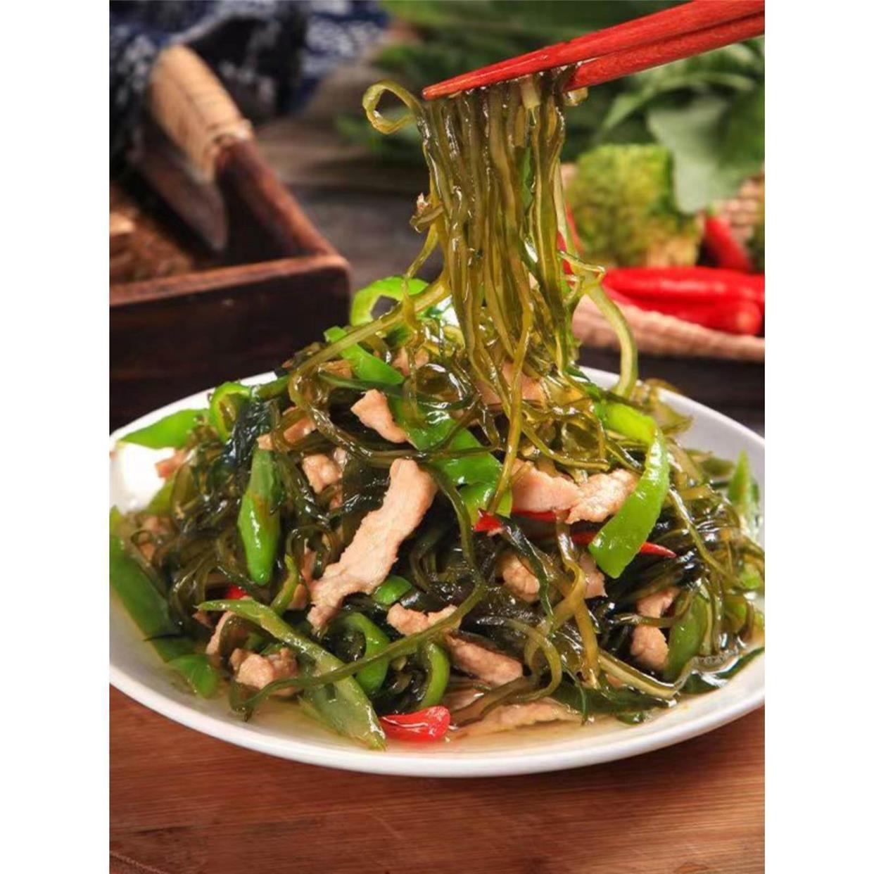 Dried Shredded Kelp Hai Dai 16g Trial Pack Ready-to-Eat Seaweed Snack for Cold Dishes and Rice Meals - Image 2