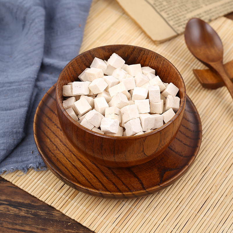 Wild Poria Fu Ling 白茯苓 Dried Cubes 500g Sulfur-Free Yunnan Fu Ling Herbal Slices for Soup and Tea - Image 4