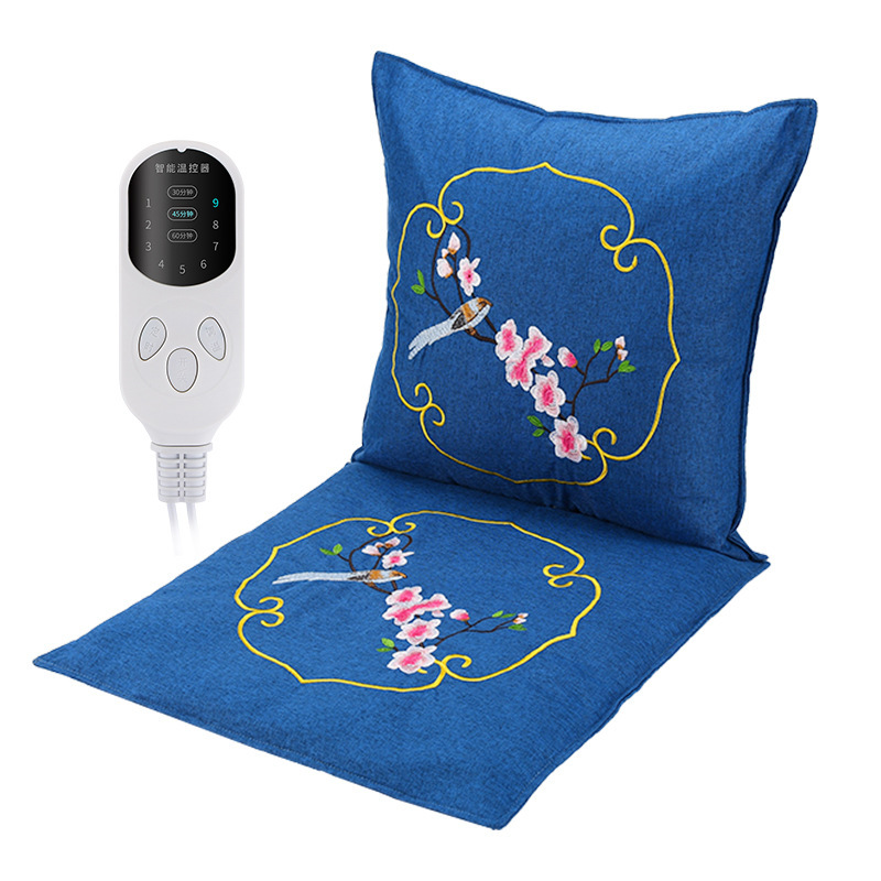 Electric Heated Mugwort Cushion Ai Rong 艾绒 Warm Compress Seat Pad with Backrest 9-Level Timer Temperature Control - Image 5