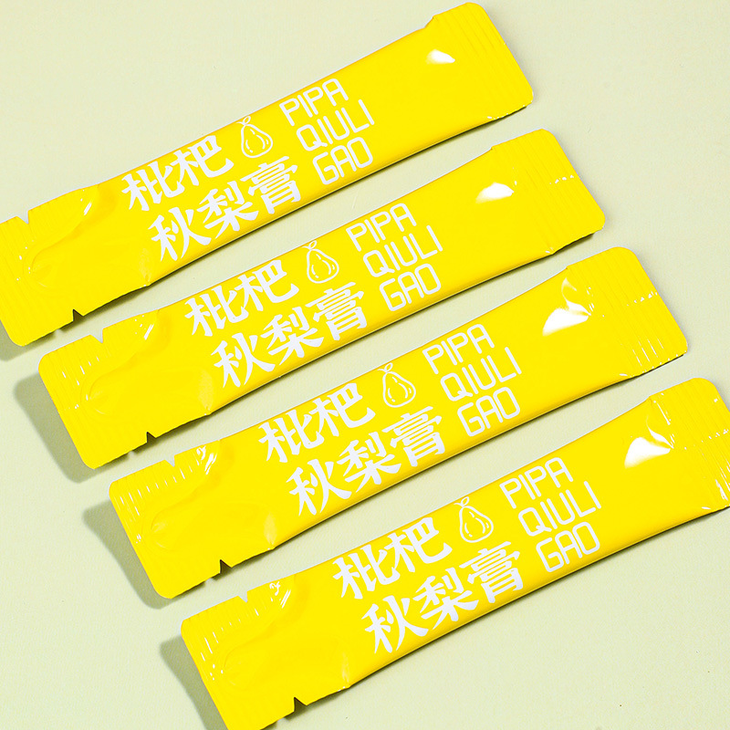 Loquat Autumn Pear Paste Pipa Qiuli Gao 100g 10 Stick Packs Traditional Herbal Syrup for Throat Comfort - Image 3