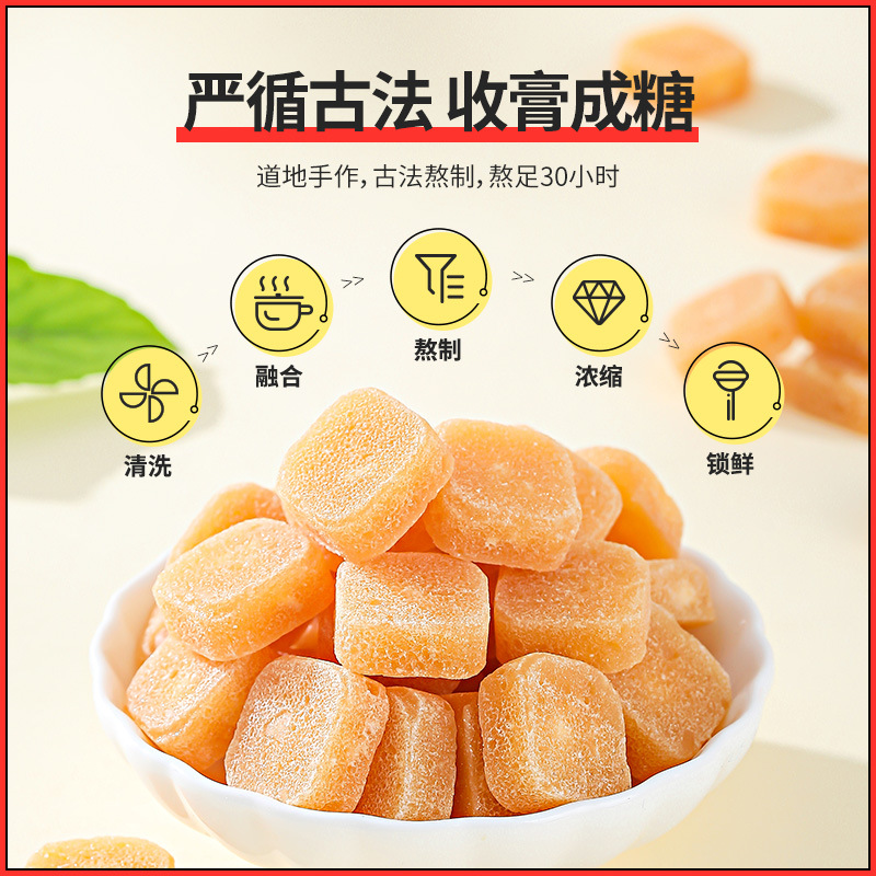 Pear Paste Candy with Mint 250g Jar Ready to Eat Office Snack - Image 4