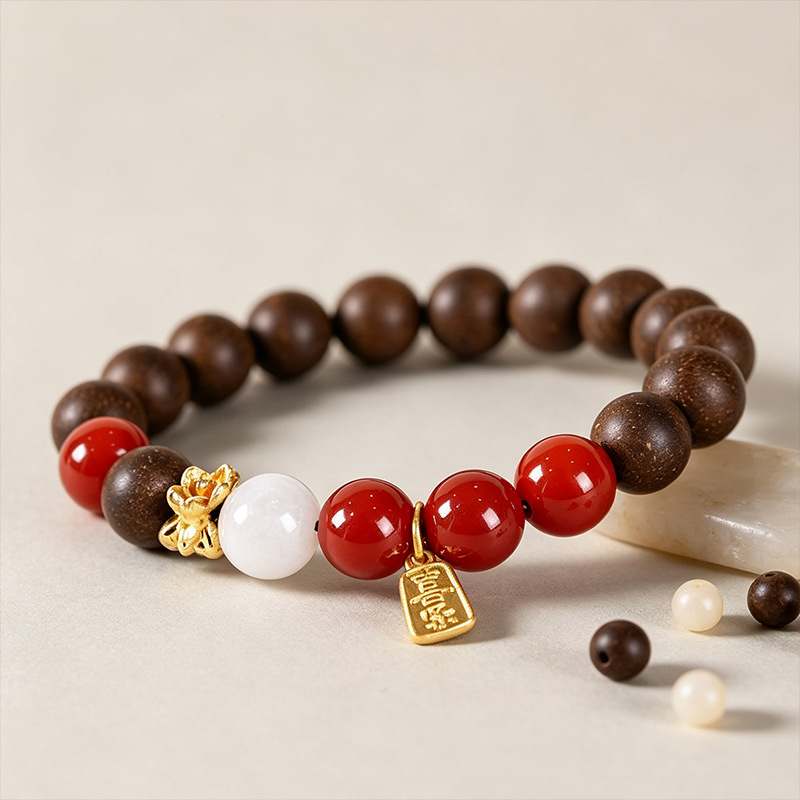 Xi Ji Wan Herbal Bead Bracelet 10mm Handmade Incense Beads Traditional Chinese Fragrance Unisex Wristwear - Image 2