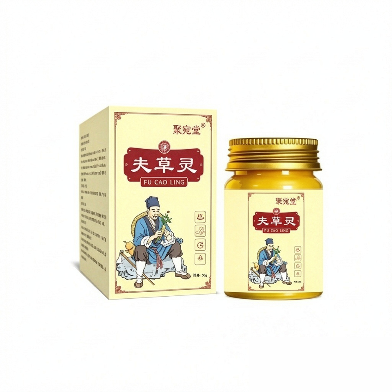 Juwantang Fucao Ling Herbal Massage Balm 50g External Use Soothing Topical Care - Image 5