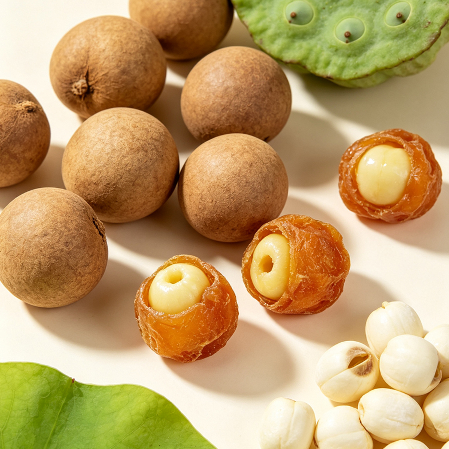 Longan with Lotus Seed Snack 60g Ready to Eat Sweet Herbal Treat - Image 2