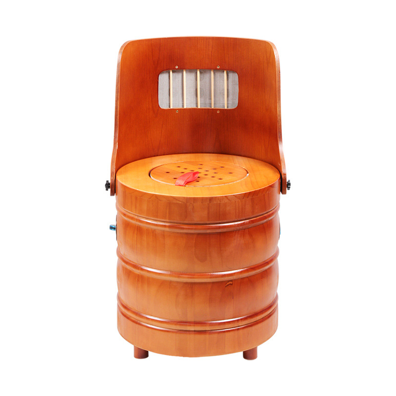 Wooden Moxibustion Chair with Backrest Foldable Sitting Moxa Stool for Moxibustion Studios - Image 5