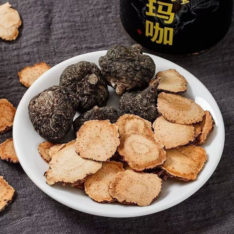 Black Maca Slices 500g Dried Lepidium meyenii Root Chips Unsulfured Herbal Bulk - Image 3