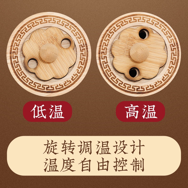 Bian Stone Facial Moxibustion Box with Safflower Moxa Sticks Warm Massage Cup for Home Body Care - Image 3