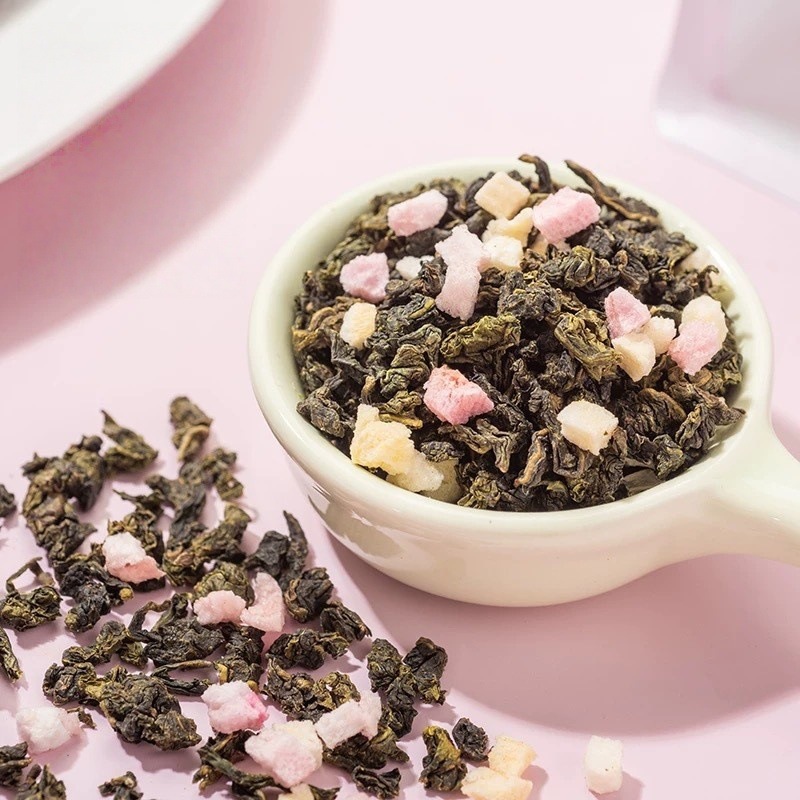 Peach Oolong Tea Mi Tao Wu Long Cold Brew Loose Leaf Wellness Tea for Women 2 Cans - Image 3