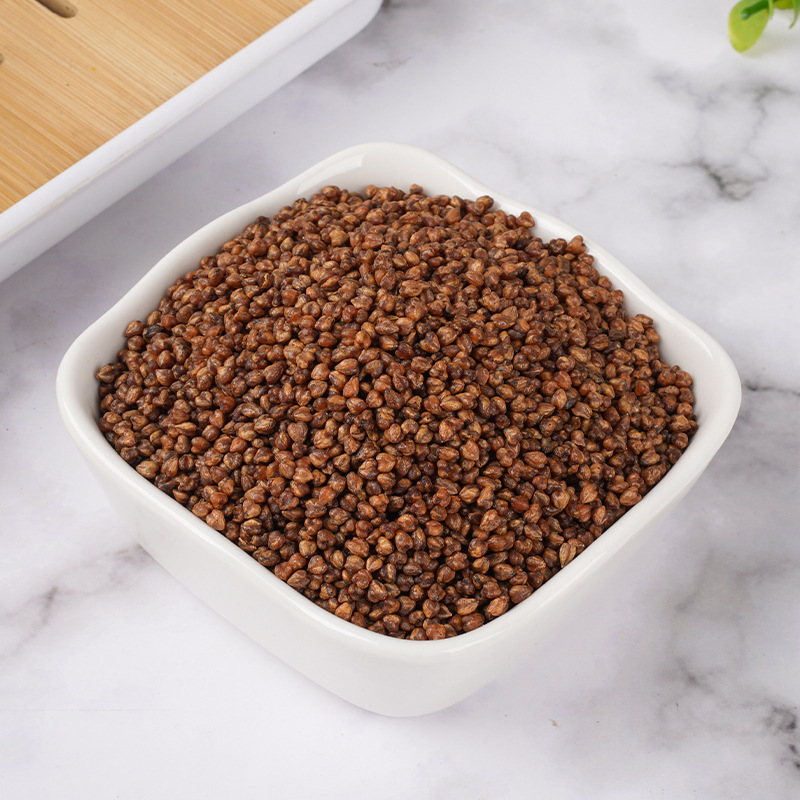Black Tartary Buckwheat Tea (Fagopyrum tataricum) — Roasted Herbal Tea, 300g Jar - Image 2