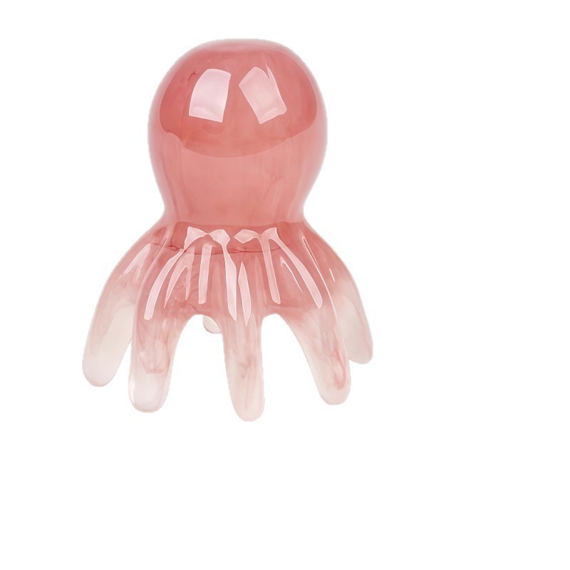 Octopus Scalp Massage Comb Meridian Head Massager Wide Teeth Gua Sha Comb Portable Resin - Image 5