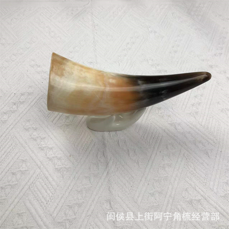 Horn Fire Cupping Set 16 Pieces Buffalo Horn Guan Guan 13-20 cm Meridian Massage Tool for Spa and Body Use - Image 2