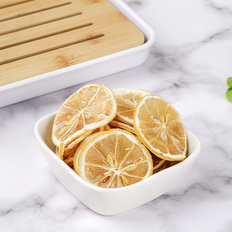 Dried Lemon Slices (Citrus limon) — Freeze-Dried Fruit Tea, 45g Jar - Image 3