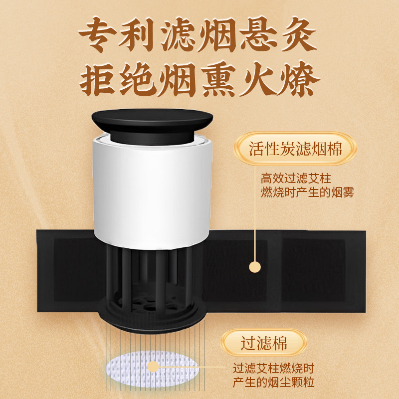 Smokeless Eye Moxibustion Device Portable Eye Care Warm Moxa Massage Tool with 2-3 Holes - Image 3