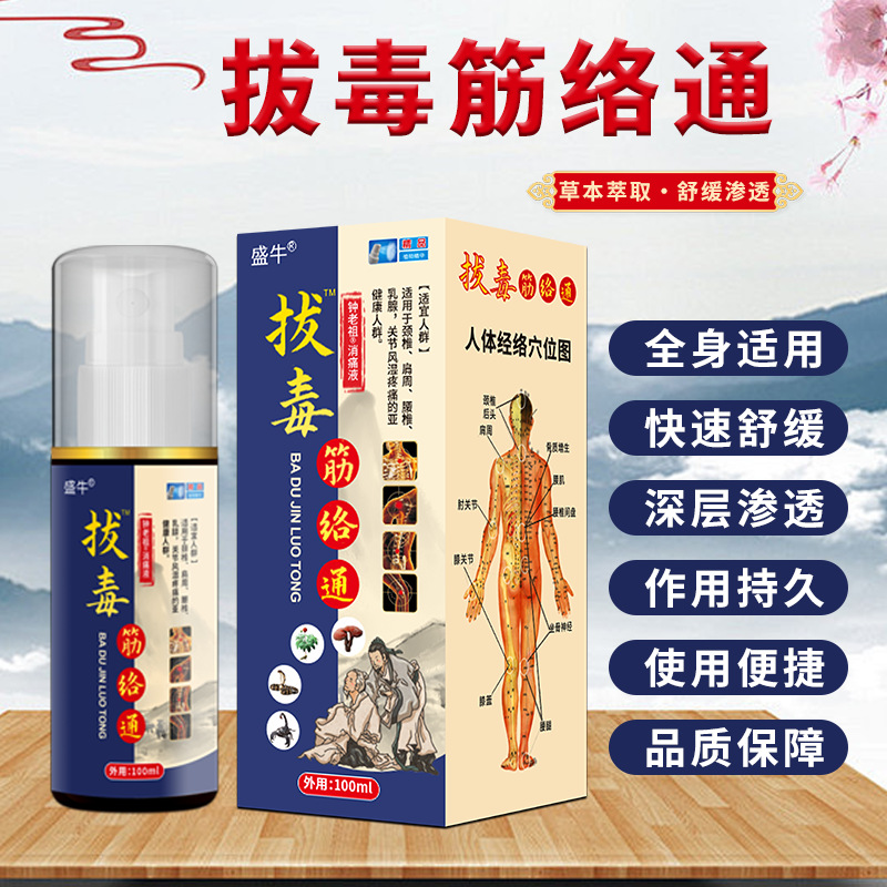 Herbal Meridian Soothing Spray for Neck Waist and Joints 100ml External Use - Image 3