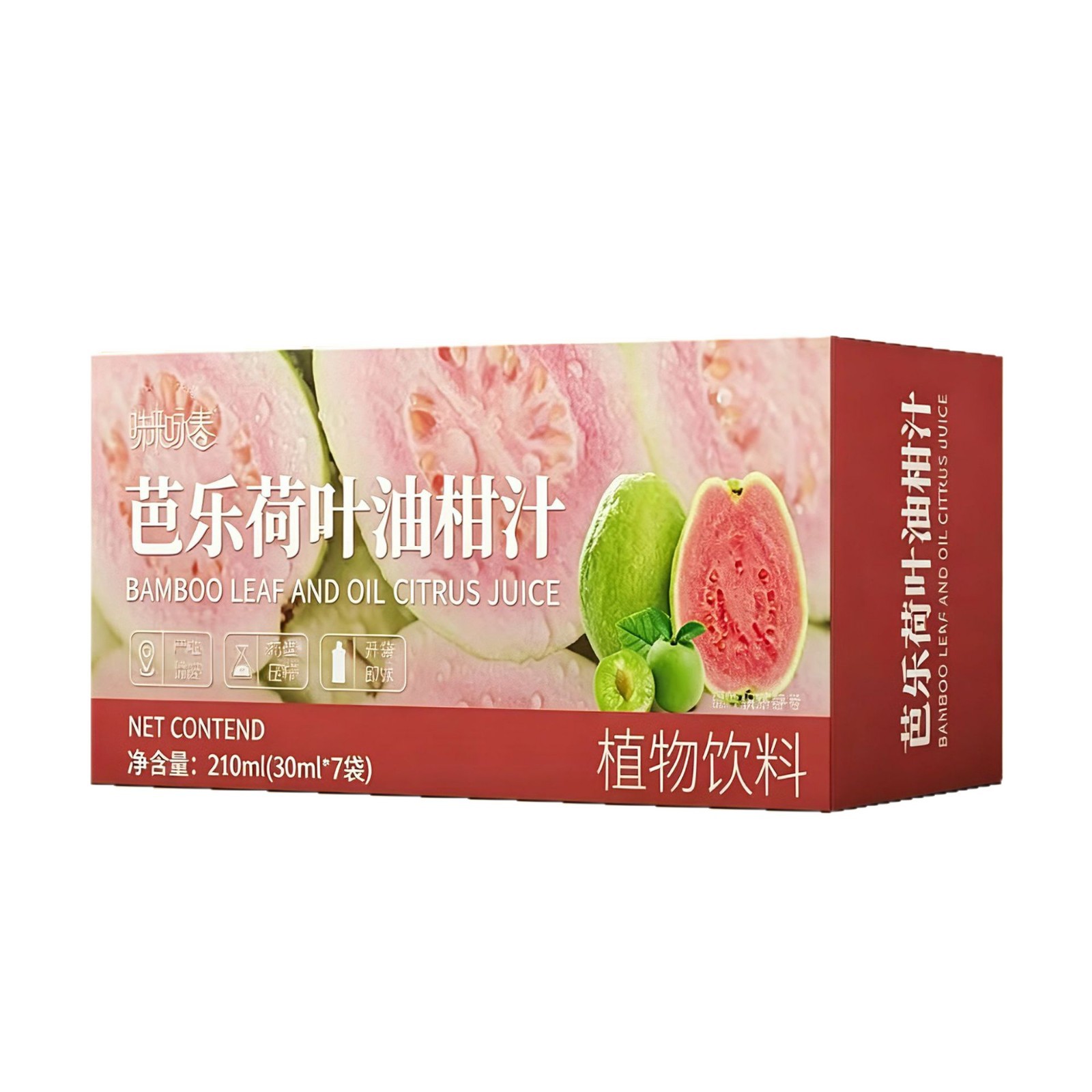 Red Heart Guava Lotus Leaf Amla Concentrated Juice 70ml Fresh-Pressed Herbal Fruit Drink 30ml x 7 Sticks - Image 5