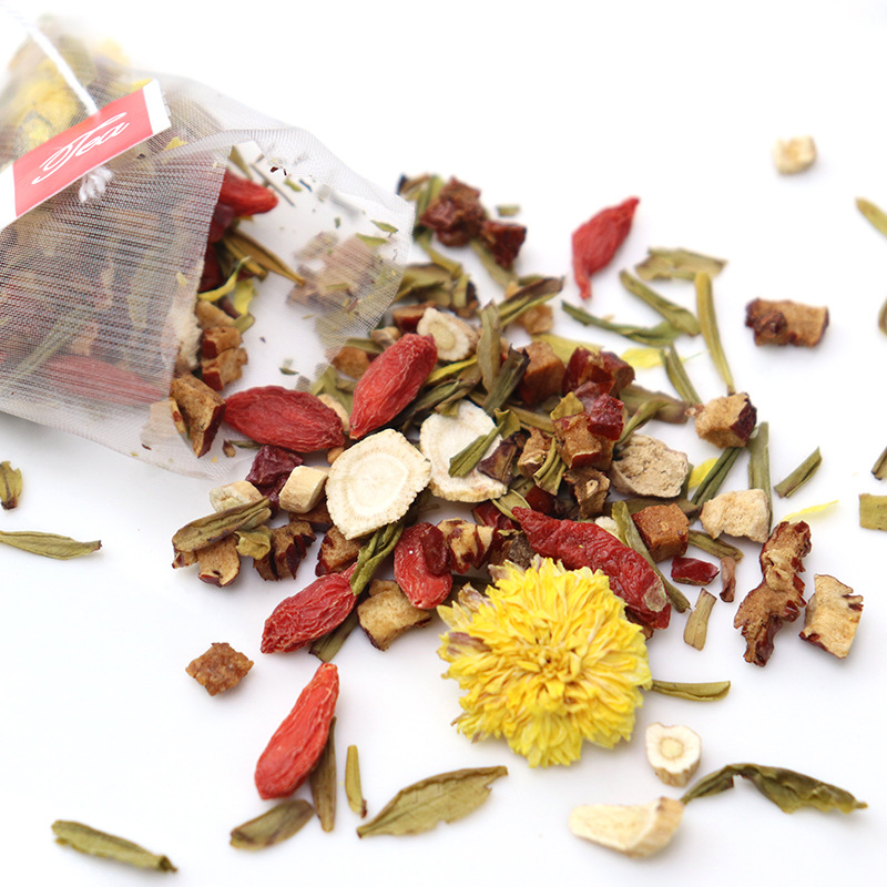 Astragalus American Ginseng Tea Huang Qi Xi Yang Shen 100g Pyramid Tea Bags Daily Wellness Brew - Image 2