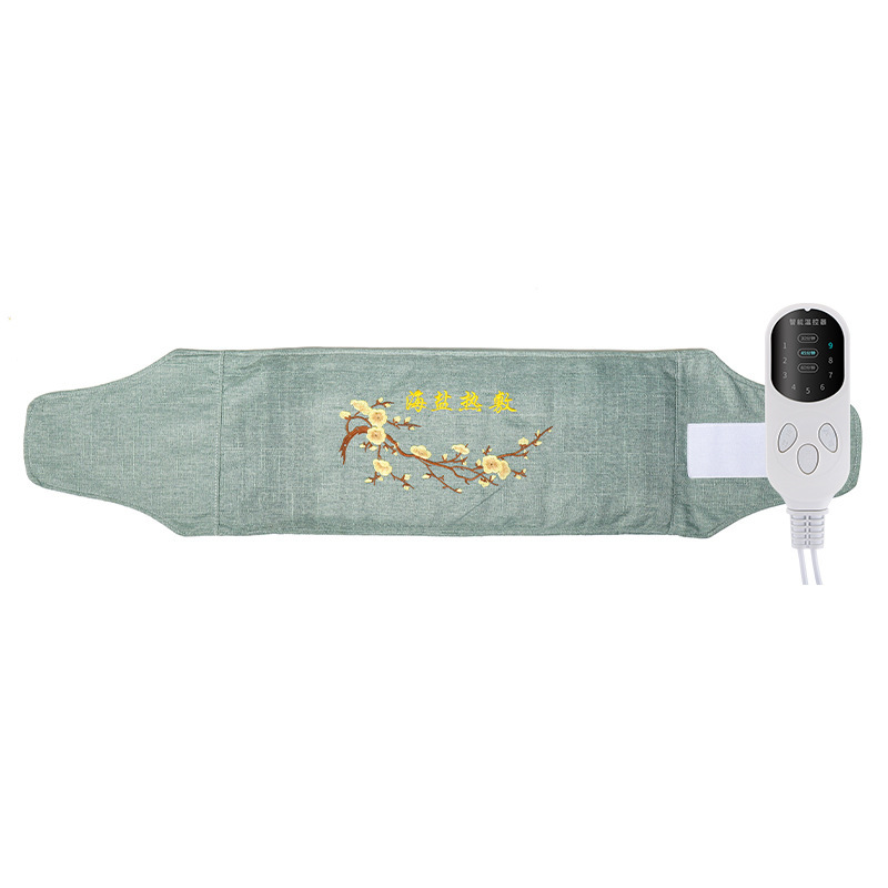 Electric Heating Salt Bag Hot Compress Pack with Coarse Salt Hematite Sea Salt Mugwort Bian Stone for Neck Shoulder and Body - Image 5