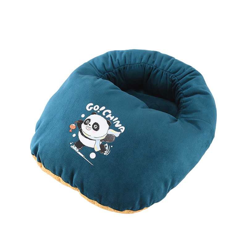 Electric Heated Foot Warmer with Mugwort Floss Ai Rong 艾绒 Warm Foot Cover for Office and Home Use - Image 5